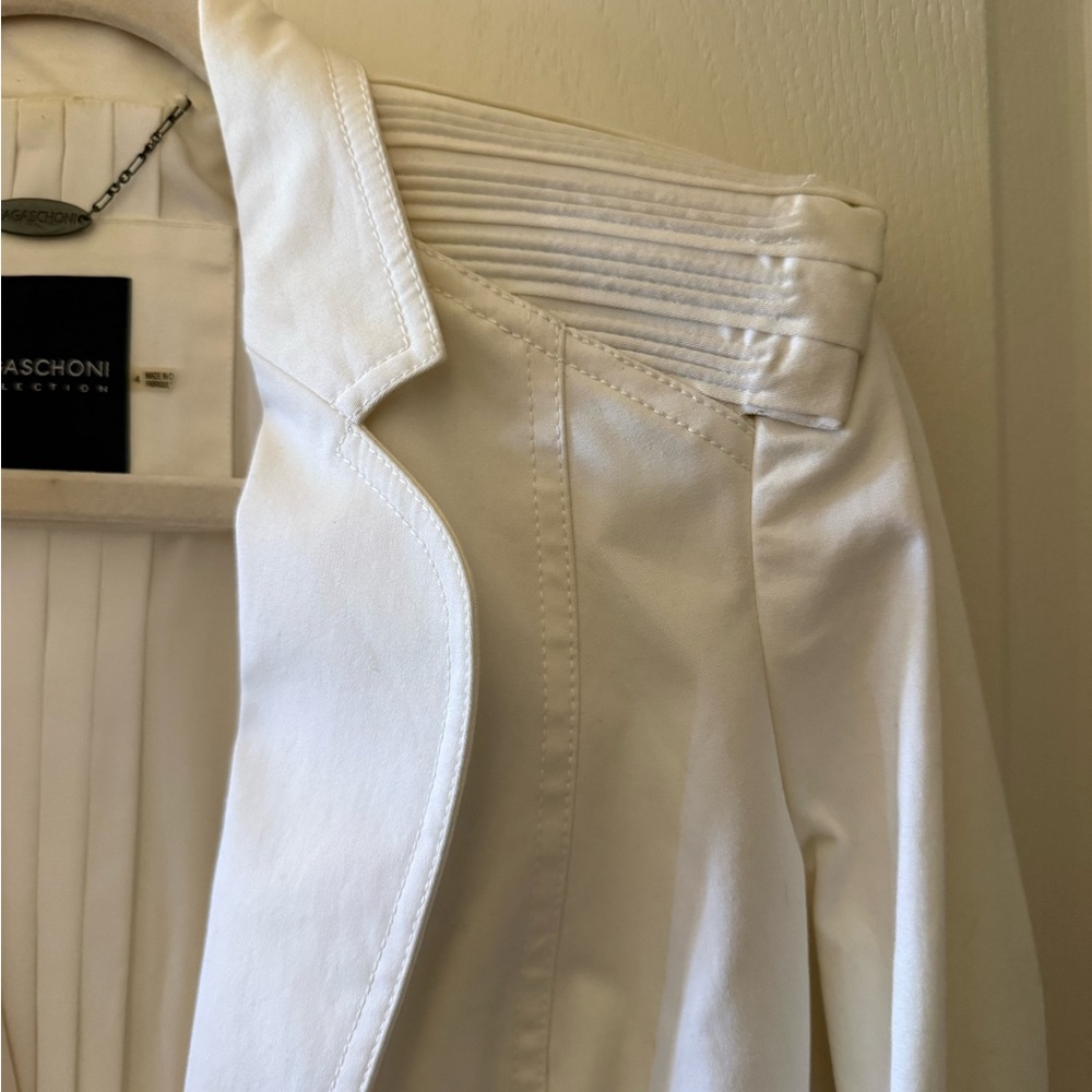 Magaschoni White Fashion Blazer